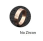 Trendy Stainless Steel Rose Gold Color Love Ring for Women Men Couple CZ Crystal Rings Luxury Brand Jewelry Wedding Gift