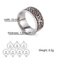 Skyrim Stainless Steel Triquetra Irish Knot Ring for Men Women Vintage Nordic Finger Rings Talisman Amulet Jewelry Gift