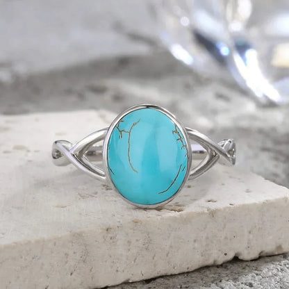 925 Sterling Silver Round Moonstone Gemstone Ladies Ring Birthstone Exquisite Ring Gift for Her