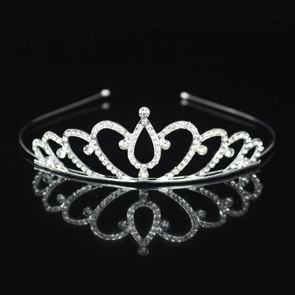 Beautiful Cute Kid Princess Tiaras and Crowns Crystal Headband Bridal Crown Wedding Party Hair Accessories Girls Fashion Jewelry