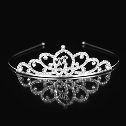 Beautiful Cute Kid Princess Tiaras and Crowns Crystal Headband Bridal Crown Wedding Party Hair Accessories Girls Fashion Jewelry