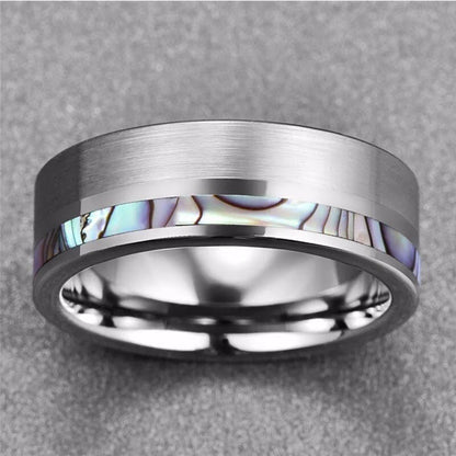 High Quality Silver Color Tungsten Carbide Ring Men's and Women's Matte Wedding Ring High-polished Steel Color Comfortable Fit