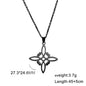 Skyrim Wicca Witchcraft Witch Knot Necklace Stainless Steel Choker Necklaces Vintage Amulet Supernatural Jewelry Gift for Women