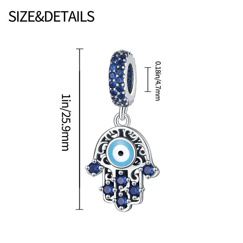 Silver-plated Magic Eye Series Charms Fit Pandora Snake Bone Bracelet DIY Bead Women Jewelry Birthday Gift New In Hot