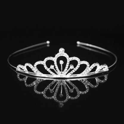 Beautiful Cute Kid Princess Tiaras and Crowns Crystal Headband Bridal Crown Wedding Party Hair Accessories Girls Fashion Jewelry