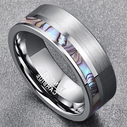 High Quality Silver Color Tungsten Carbide Ring Men's and Women's Matte Wedding Ring High-polished Steel Color Comfortable Fit