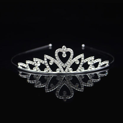 Beautiful Cute Kid Princess Tiaras and Crowns Crystal Headband Bridal Crown Wedding Party Hair Accessories Girls Fashion Jewelry