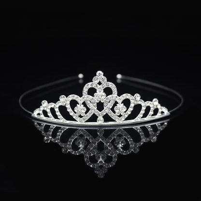 Beautiful Cute Kid Princess Tiaras and Crowns Crystal Headband Bridal Crown Wedding Party Hair Accessories Girls Fashion Jewelry