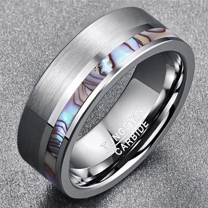 High Quality Silver Color Tungsten Carbide Ring Men's and Women's Matte Wedding Ring High-polished Steel Color Comfortable Fit