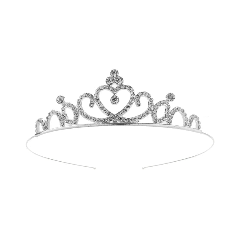 Beautiful Cute Kid Princess Tiaras and Crowns Crystal Headband Bridal Crown Wedding Party Hair Accessories Girls Fashion Jewelry